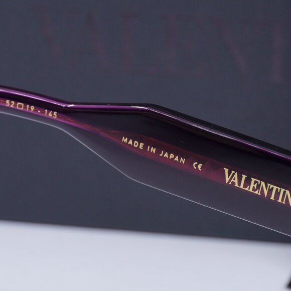 Valentino V-ESSENTIAL - III VLX-125B Cat Eye Eyeglasses - Burgundy 52mm - Picture 7 of 9